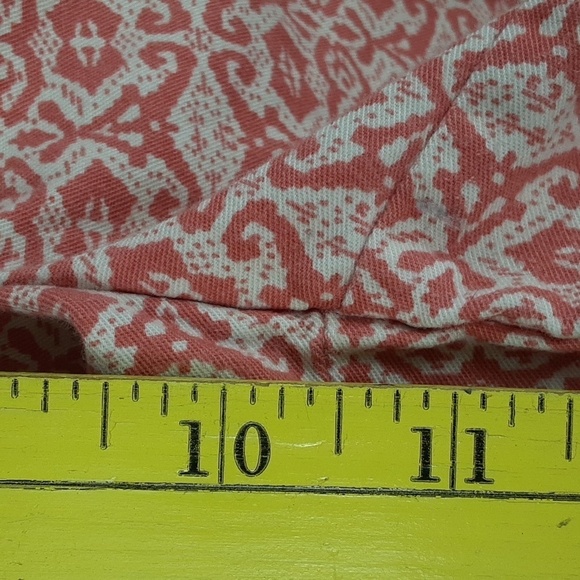 Loft Ann Taylor Rust Orange Paisley Print Original Shorts - Picture 4 of 10